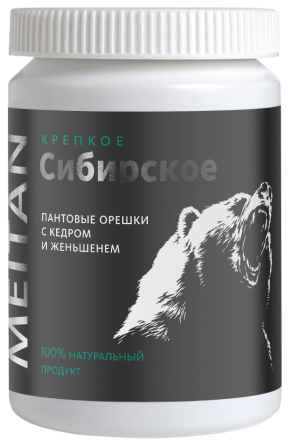 Пантовые орешки с кедром и женьшенем «Крепкое сибирское» MeiTan